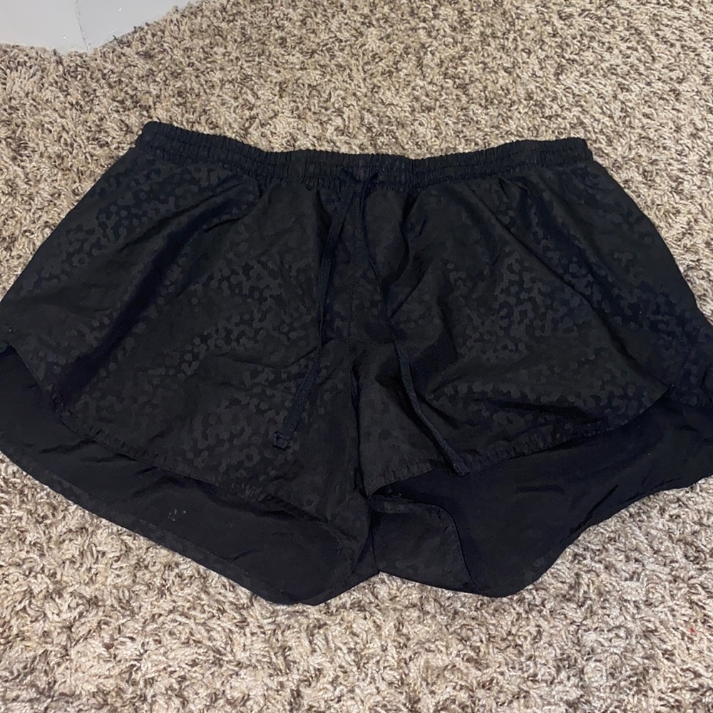 Black athletic shorts